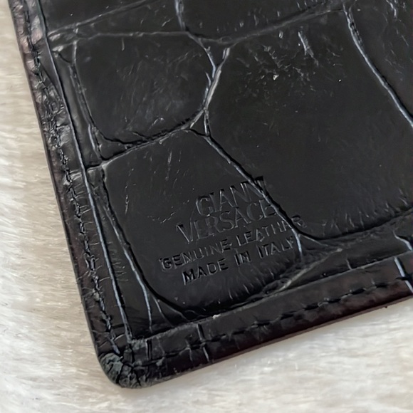Versace authentic crocodile print leather Wallet for men - Picture 7 of 8